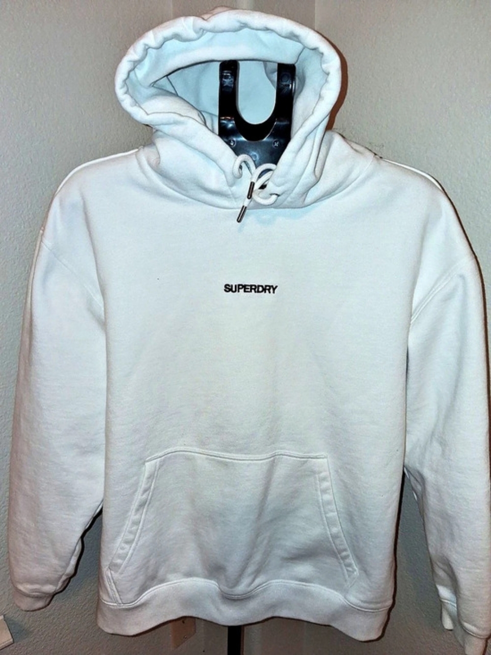 Superdry Core Logo Hoodie Logo Pullover Hoodie Size Medium
